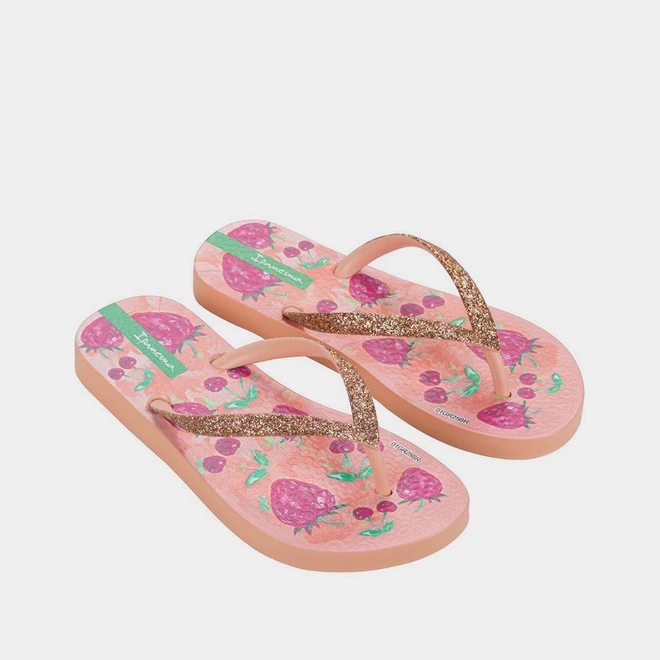 Chinelo Infantil Ipanema Garden Shine Bege
