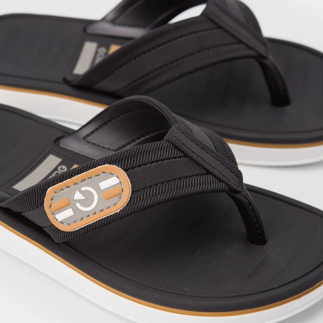 Chinelo Infantil Cartago Paris II Branco & Preto