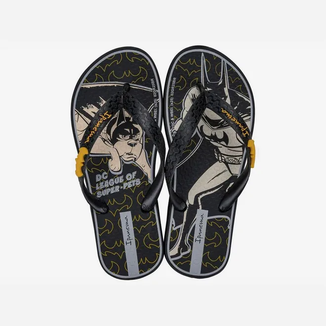 Chinelo Infantil Ipanema Super Pets Amarelo & Preto