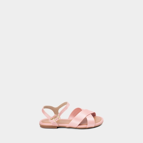 Sandália Infantil Molekinha Tiras Cruzadas Rosa