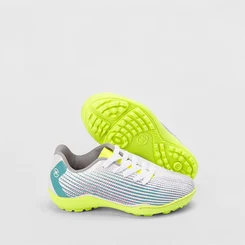 Chuteira Infantil Molekinho Verde Neon & Branco