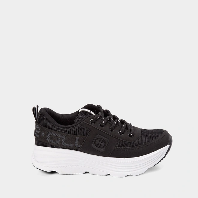 Tênis Infantil Ollie Originals Runnin Branco & Preto
