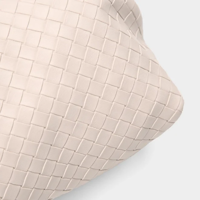 Bolsa Transversal Penélope Tressê Detalhe Alça Nó Off White