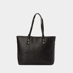 Bolsa Shopping Bag Penélope Grande Tressê Preto