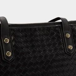 Bolsa Shopping Bag Penélope Grande Tressê Preto