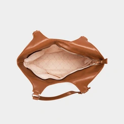 Bolsa Hobo Gabriela Pingente Tassel Caramelo