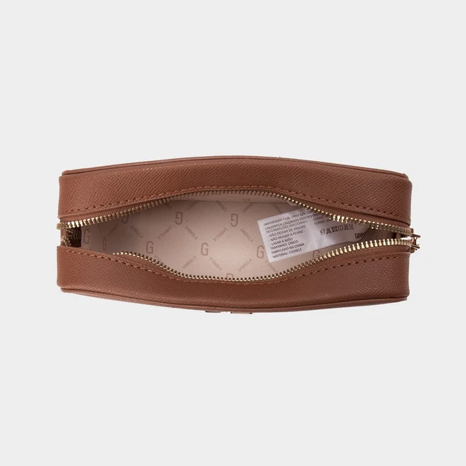 Bolsa Camera Bag Gabriela Pequena Transversal Marrom