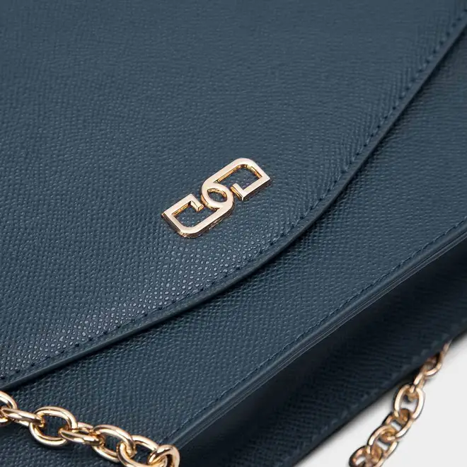 Bolsa Envelope Corrente Gabriela Essencial Azul Marinho