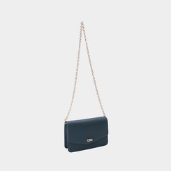 Bolsa Envelope Corrente Gabriela Essencial Azul Marinho