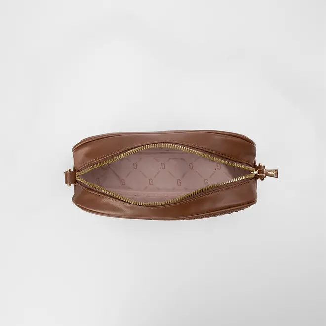 Bolsa Tiracolo Média Gabriela Ráfia Marrom