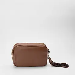 Bolsa Tiracolo Média Gabriela Ráfia Marrom