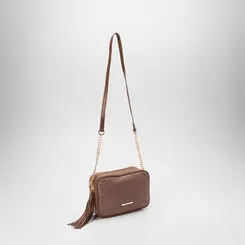 Bolsa Tiracolo Média Gabriela Ráfia Marrom