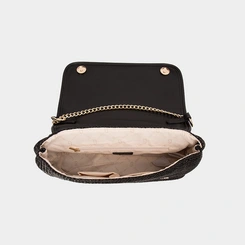 Bolsa Tiracolo Média Gabriela Ráfia Preto