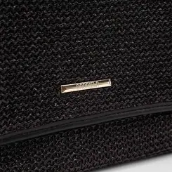 Bolsa Tiracolo Média Gabriela Ráfia Preto