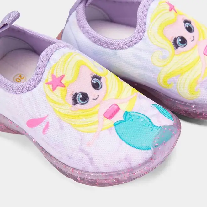 Tênis Casual Bebê Gabrielinha Sereia Led Roxo