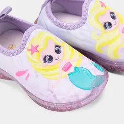 Tênis Casual Bebê Gabrielinha Sereia Led Roxo