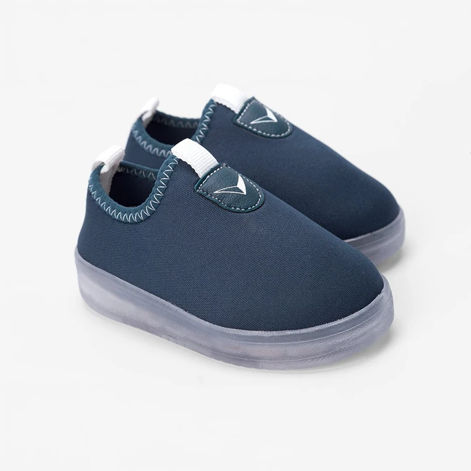 Slip On Bebê Vertus Detalhe Led Marinho