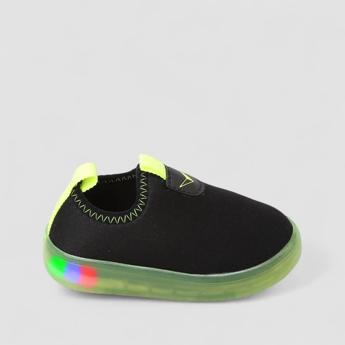 Slip On Infantil Vertus Led Calce Fácil Preto
