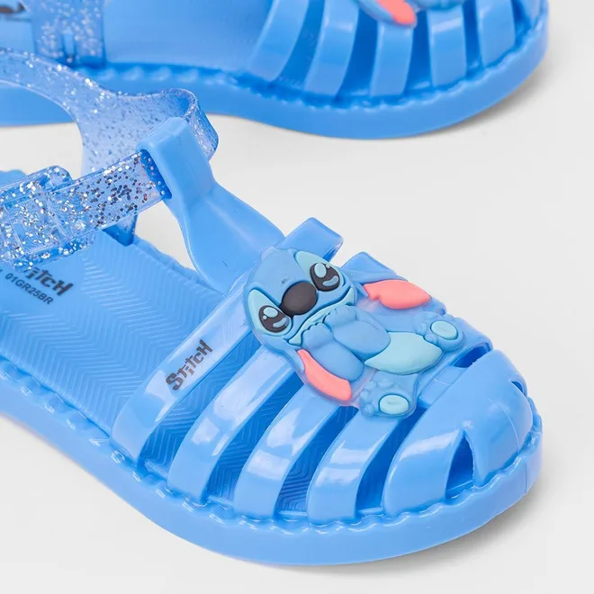 Sandália Infantil Aranha Stitch Disney Duo Sand Azul