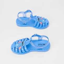 Sandália Infantil Aranha Stitch Disney Duo Sand Azul