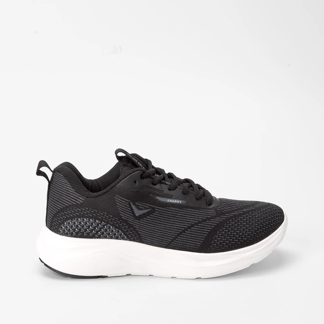 スポーツ・フィットネス VirtusTennis4 Tênis Vertus Jogging Masculino Tecido Texturizado Preto & Off White