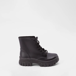 Bota Coturno Infantil Gabrielinha Plataforma Tratorada Preto