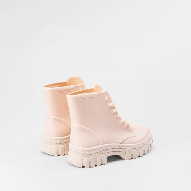 Bota Coturno Infantil Gabrielinha Plataforma Tratorada Off White