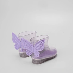 Galocha Bebê Gabrielinha Glitter Borboleta Lilás