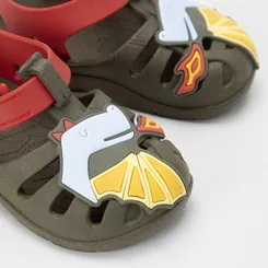 Babuche Infantil Vertus Dragão Verde