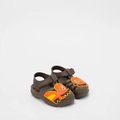 Babuche infantil Vertus Dino Laranja & Verde