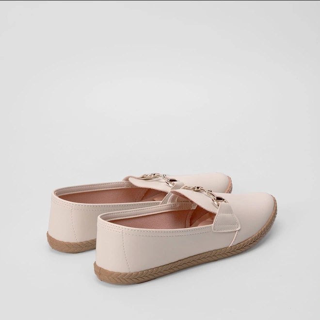 Sapatilha Alpargata Moleca Detalhe Fivela Off White