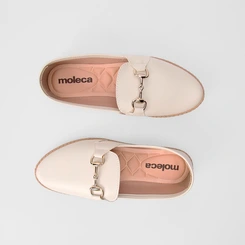 Sapatilha Alpargata Moleca Detalhe Fivela Off White