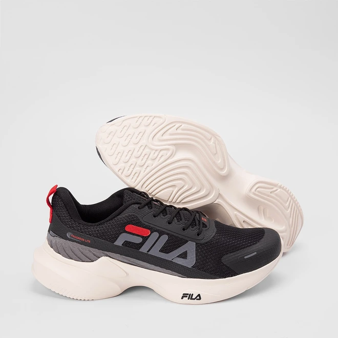 Tênis Fila Progress Lite Esportivo Masculino Preto