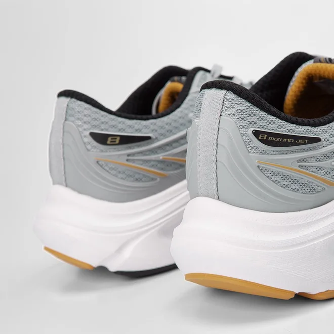 Tênis Mizuno Jet 8 Masculino Corrida Cinza