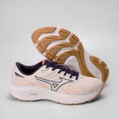 Tênis Esportivo Masculino Mizuno Jet 8 Corrida Original Marinho & Off White