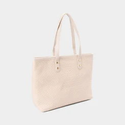 Bolsa Shopping Bag Penélope Grande Tressê Off White