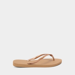 Chinelo Feminino Havaianas Slim Original Bronze
