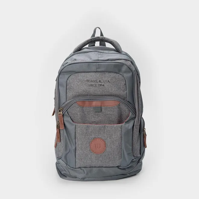 Mochila Wilson Executiva Texturizada Cinza