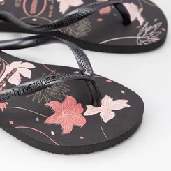 Chinelo Feminino Havaianas Slim Organic Original Preto