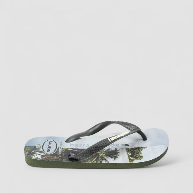 Chinelo Masculino Havaianas Original Estampa Tropical Verde