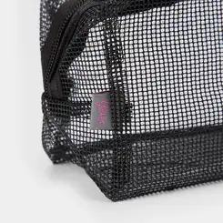Necessaire Yins Retangular Perfuros Preto