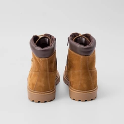 Bota Coturno Masculino Bow River Nobuck Detalhe Ilhós Caramelo