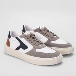 Tênis Masculino Mac & Jac Casual Recortes Estilizados Cinza