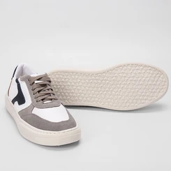 Tênis Masculino Mac & Jac Casual Recortes Estilizados Cinza