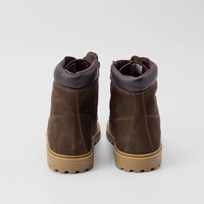 Bota Coturno Masculino Bow River Nobuck Detalhe Ilhós Marrom