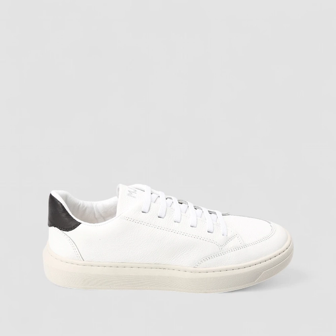 Tênis Casual Masculino Mac & Jac Couro Elástico Branco