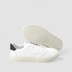 Tênis Casual Masculino Mac & Jac Couro Elástico Branco