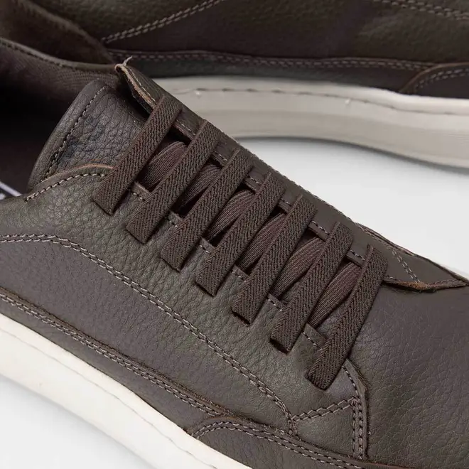 Tênis Casual Masculino Mac & Jac Couro Recorte Camurça Marrom