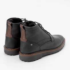 Bota Coturno Mac & Jac Detalhe Ziper Preto