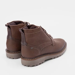 Bota Coturno Mac & Jac Detalhe Ziper Marrom